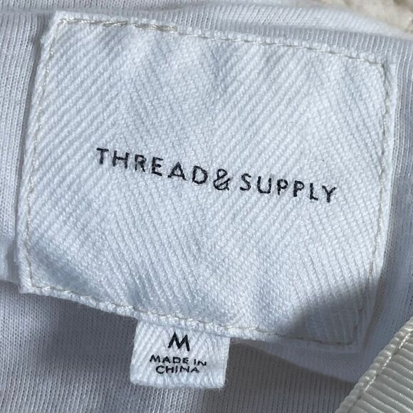 Thread & Suplly Cream Cozy Plush Zip Front Jacket Sz M - Picture 4 of 6